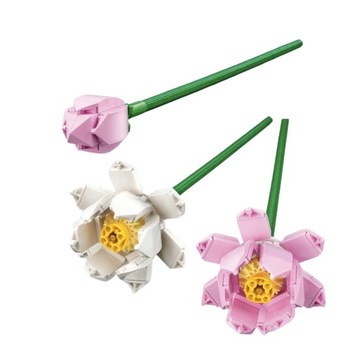 LEGO Lotus Flowers Подарок на ДЕНЬ СВЯТОГО ВАЛЕНТИНА Женский день рождения