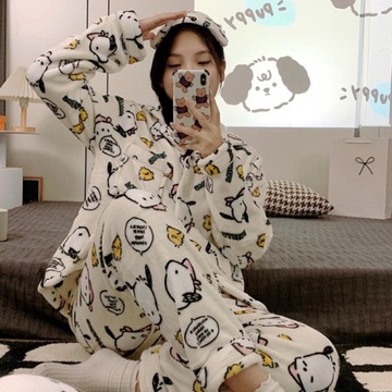 ЖЕНСКАЯ теплая пижама Hello Kitty женская An
