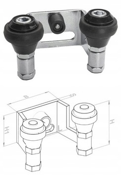 КОМПЛЕКТ ТЕЛЕЖОК ДЛЯ РАЗДВИЖНЫХ ВОРОТ ПОЛИАМИД 80 ТЕЛЕЖКА ДЛЯ ПОВОРОТНЫХ ВОРОТ