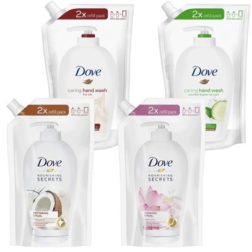 Dove Nawilżające Mydło w płynie Zapas 4 x 500ml