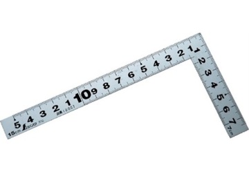 Kątownik stolarski chromowany Shinwa 150mm.