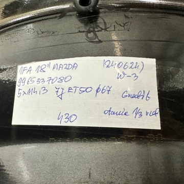 1FA DISK 18 MAZDA 5X114,3 ET50 7J O67 9965337080