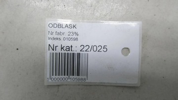 MAZDA 3 BL ОТРАЖАТЕЛЬ БАМПЕРА ЗАДНИЙ СПРАВА