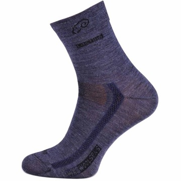 Skarpety sportowe z wełny merino granat WKS 34-37
