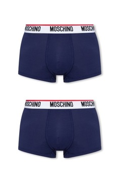 MOSCHINO Granatowe bokserki męskie 3PACK M