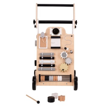 Деревянные ходунки-интерактивные толкатели для детей KiddyMoon WK-001