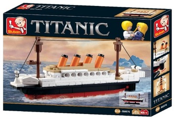 KLOCKI SLUBAN STATEK Titanic mały 194 - B0576