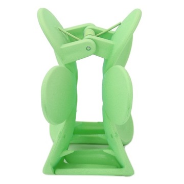 Пластиковый зажим для челюстей с двойным зубом, фиксирующий матовый цветок в SJ