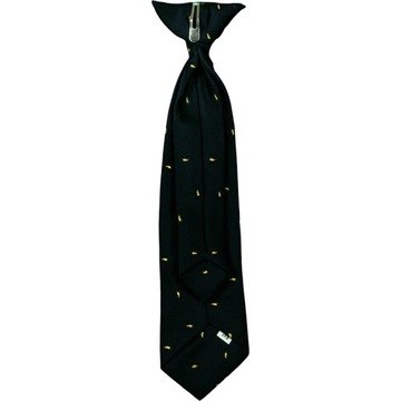 Галстук для мальчика с зажимом и завязкой, длина 26 см.