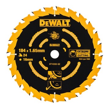 TARCZA DO DREWNA 184mm 24z DeWALT EXTREME DT10302