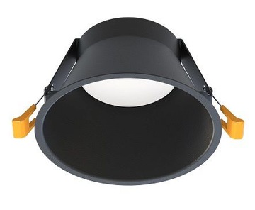 Lampa podtynkowa oczko wpust UNO L czarna