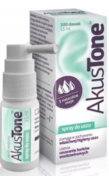 Akustone spray d/uszu 15 ml HIGIENA USZU
