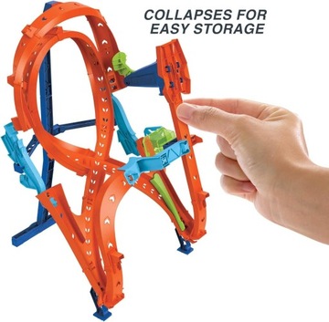 НАБОР HOT WHEELS ВЕРТИКАЛЬНАЯ РИСУНОК 8 ТРЕК САЛЬТО + автомобиль HMB15