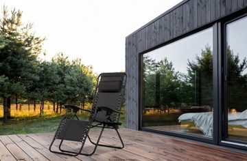 Садовый шезлонг ACTIVE, СКЛАДНОЙ, регулируемый СТУЛ, ПОДГОЛОВНИК, гравитационный