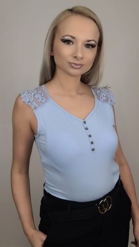 KOLORY TOP koronkowy bluzka koronka koszulka UNI