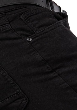 Pánske džínsové nohavice zúžené ČIERNE ZOXER + opasok zdarma veľ.32