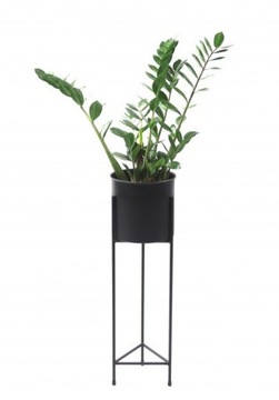 Metalowa donica kwietnik LOFT osłona 70cm CZARNA