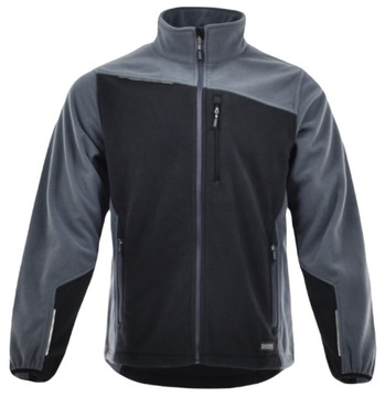 GRUBY POLAR ROBOCZY KURTKA POLAROWA CIEPŁA BLUZA BHP WYSOKA GRAMATURA r.XL