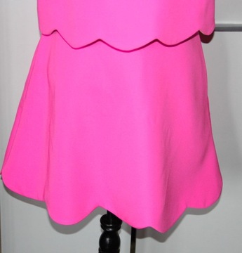 yoshe różowa spódniczka bluzka sukienka m s 36