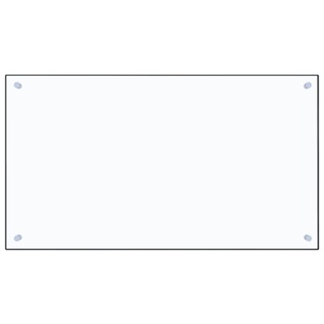 vidaXL Защитная панель для кухни, прозрачная, 90x50 см, стекло