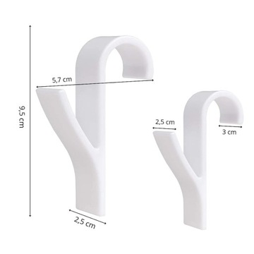 КРЮЧОК ДЛЯ РАДИАТОРА ВЕШКА ДЛЯ РАДИАТОРА ВАННОЙ, БЕЛАЯ НАБОР 2 шт. ПОЛОТЕНЦЕ
