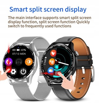 Умные часы с круглым экраном, NFC, Bluetooth-соединение