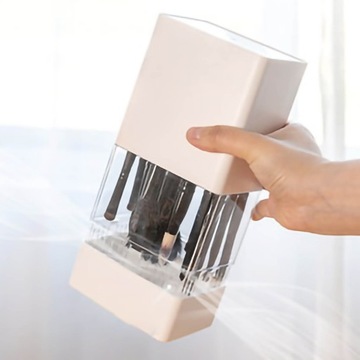 Органайзер для кистей для макияжа с 12 отверстиями и вентиляцией, белый