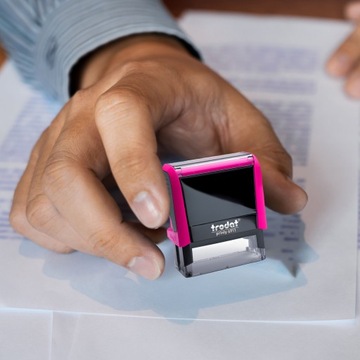 TRODAT STAMP 4911 ДЛЯ 4-СТРООЧНОГО ДИЗАЙНА КОРПОРАТИВНОГО ЛИЧНОГО ОФИСА + ЛАСТИК