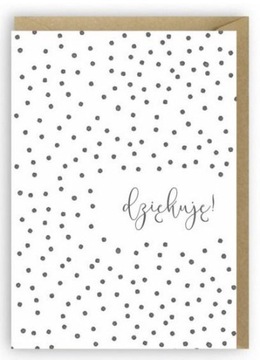 KARTKA OKOLICZNOŚCIOWA, EKO KOPERTA DZIĘKUJĘ K00..