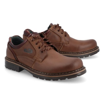 PÓŁBUTY MĘSKIE CAŁOROCZNE SKÓRA 010 TRAPERY r 44