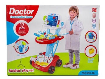 Wózek Lekarski Z Akcesoriami, Zestaw Doktora