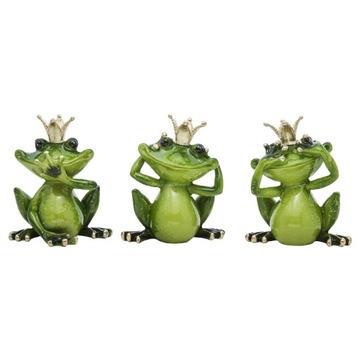 FIGURKA ŻABY ŻABA W KORONIE NA SZCZĘŚCIE MIX 3 WZORY do wyboru