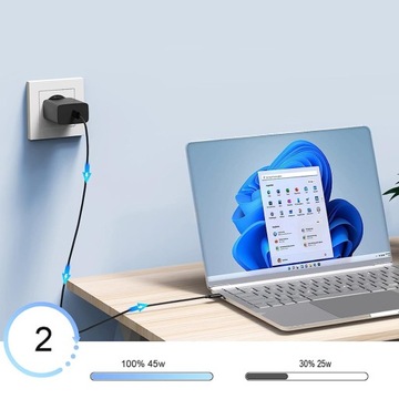 БЫСТРОЕ ЗАРЯДНОЕ УСТРОЙСТВО ДЛЯ SAMSUNG 45 Вт USB TYPE C, ЗАЩИТА ОТ ПЕРЕЗАРЯДКИ