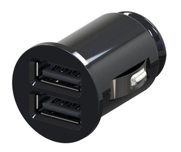 Ładowarka samochodowa mini 2x USB 5V 2.1A