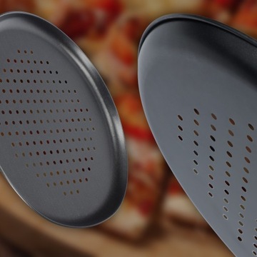 BLACHA FORMA DO PIECZENIA PIZZY TARTY BLASZKA OKRĄGŁA 32cm 320mm