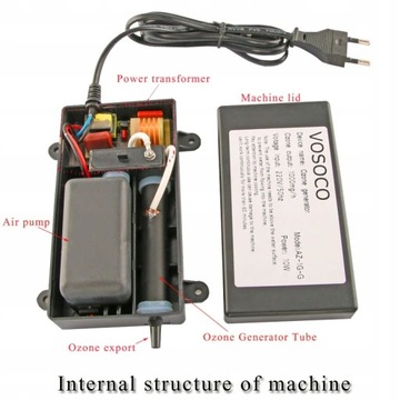 Ozonator 1000 mg/h 10 W klimatyzacja do samochodu