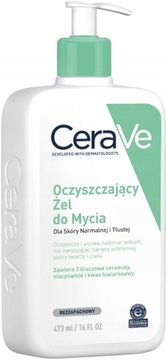 CeraVe oczyszczający żel do mycia dla skóry normalnej i tłustej 473 ml