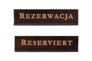 REZERWACJA - Dwujęzyczna PL/DE Tabliczka brąz - OW