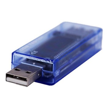 Cyfrowy miernik mocy USB Multimetr prądu i wieku 3 w 1 Niebieski