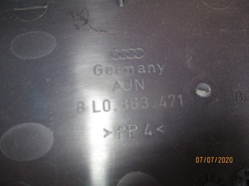 Audi A3 8L FL Osłona Tapicerka Progu 8L0863471B