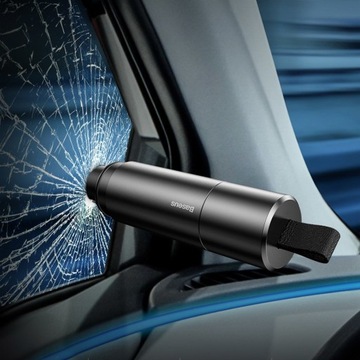 БЕЗОПАСНЫЙ МОЛОТОК ДЛЯ ВЫБИВАТЕЛЯ ОКОН BASEUS | НОЖ ДЛЯ РЕЗКИ АВТОМОБИЛЬНЫХ СИДЕНИЙ