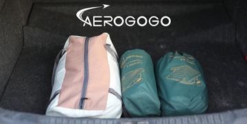 MATERAC DMUCHANY 2W1 pompka automatyczna AEROGOGO