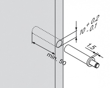 BLUM 970.1002 Дверной тормоз BLUMOTION + адаптер