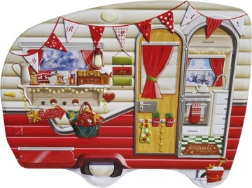 Pojemnik METALOWY CAMPER 27cm na Słodycze Prezent