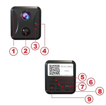 MINI KAMERA BEZPRZEWODOWA NA BATERIE FULL HD 1080P WIFI