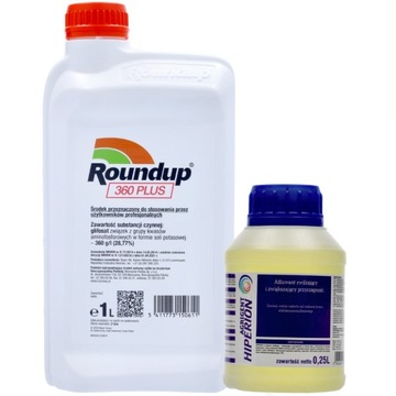 ROUNDUP 360 PLUS RANDAP 1L + ADIUWANT = LEPSZA SKUTECZNOŚĆ ZWALCZANIA