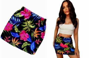 КРАСНАЯ МИНИ-ЮБКА с КОТЕЛАМИ, карандаш, резинка, S/M