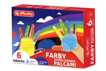 Детские пальчиковые краски, допуск HERLITZ 6.