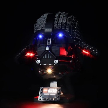 OŚWIETLENIA LED DO KASKU LEGO DARTH 75304 ZESTAW ŚWIATEŁ BEZ MODELU