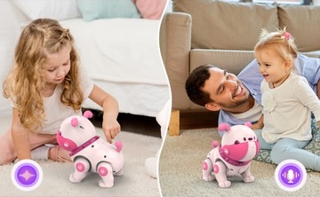 ИНТЕРАКТИВНЫЙ РОБОТ СОБАКА С ДИСТАНЦИОННЫМ УПРАВЛЕНИЕМ СОБАКА ТАНЦУЕТ ПРОГУЛЯЕТ С ГОЛОСОМ